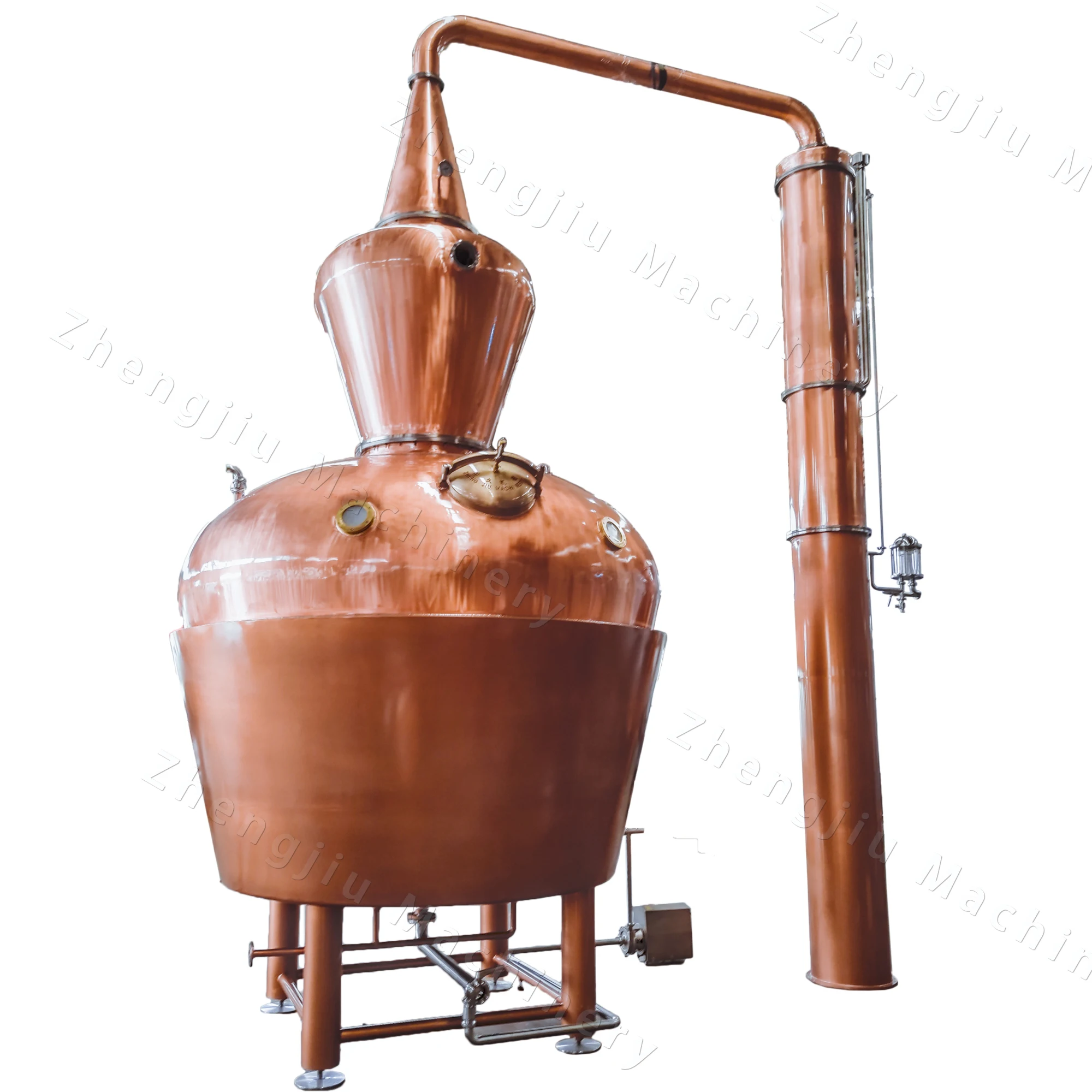 zj 10000l copper pot stills alembic whiskey making machine 1