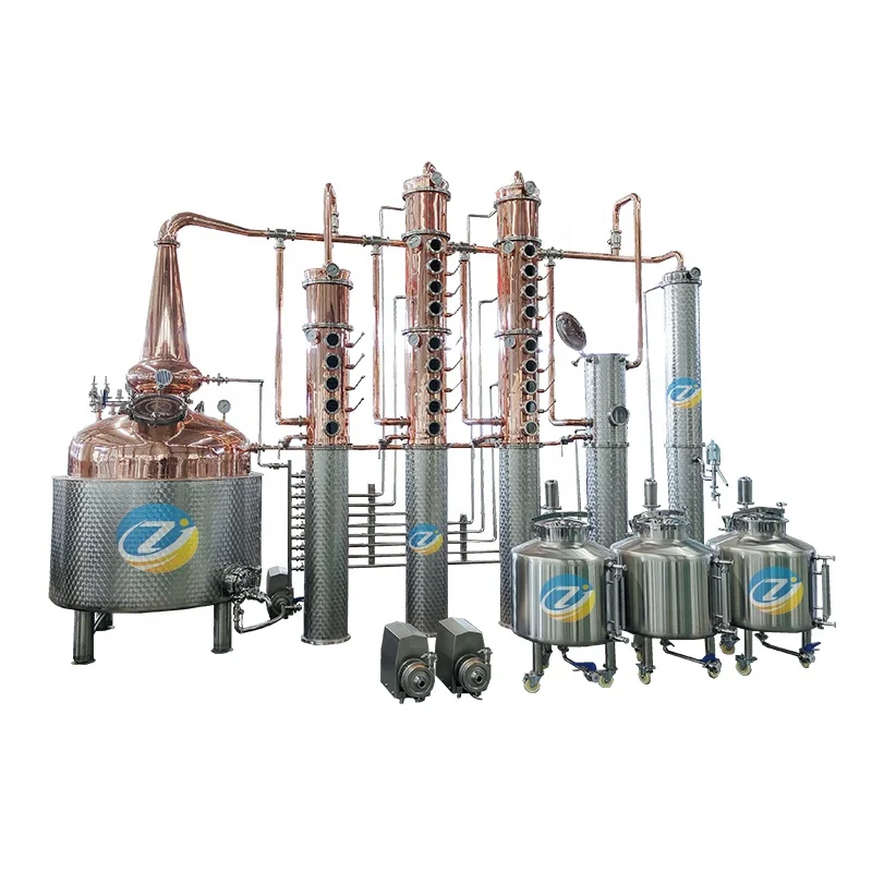 500L Distillery System Equipment Multi-Spirit Distillation Turnkey Distill Project Alcohol Making Machine