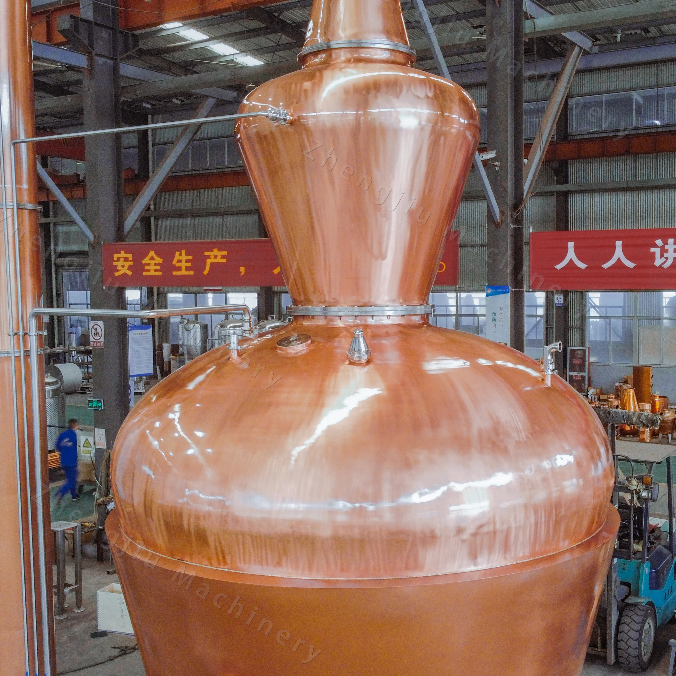 zj 10000l copper pot stills alembic whiskey making machine 3
