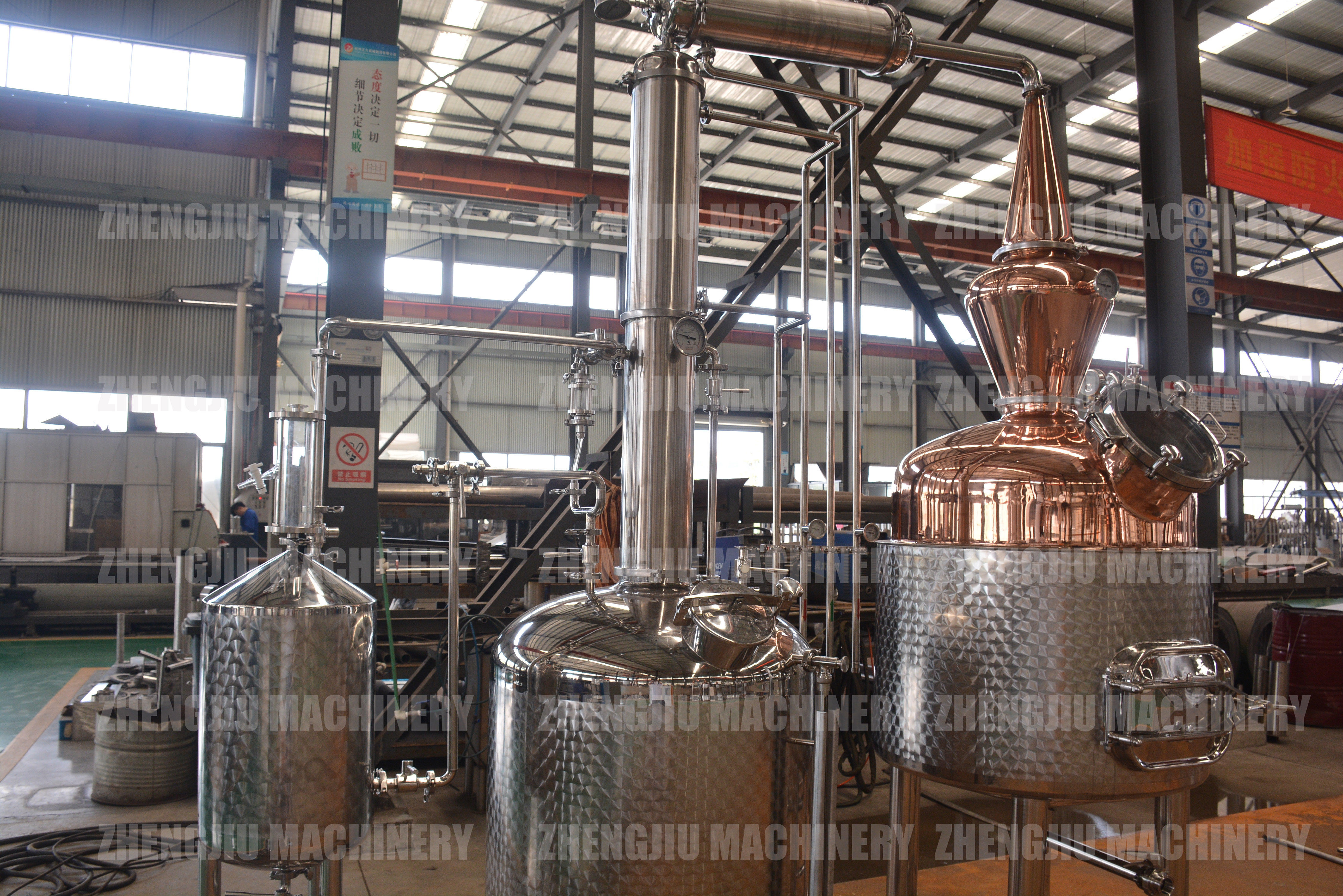 ZJ 600L Lemongrass Rose Lavender Jasmine Distillation Essential Oil Making Machine