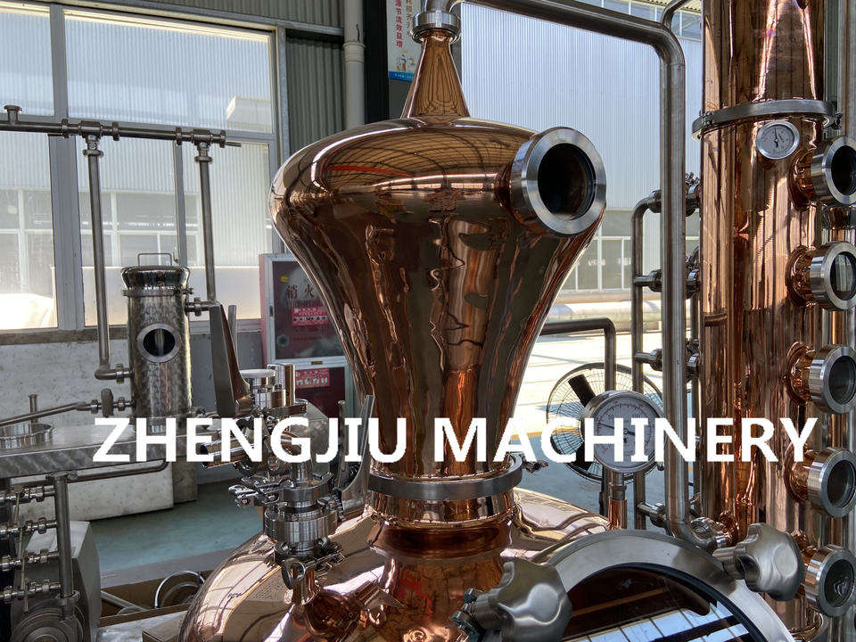 zj 100l copper pot commercial distillation apparatus copper still 2