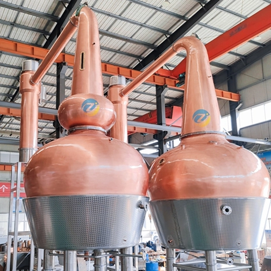 1000L+700L Double Pot Whisky Distillation Equipment