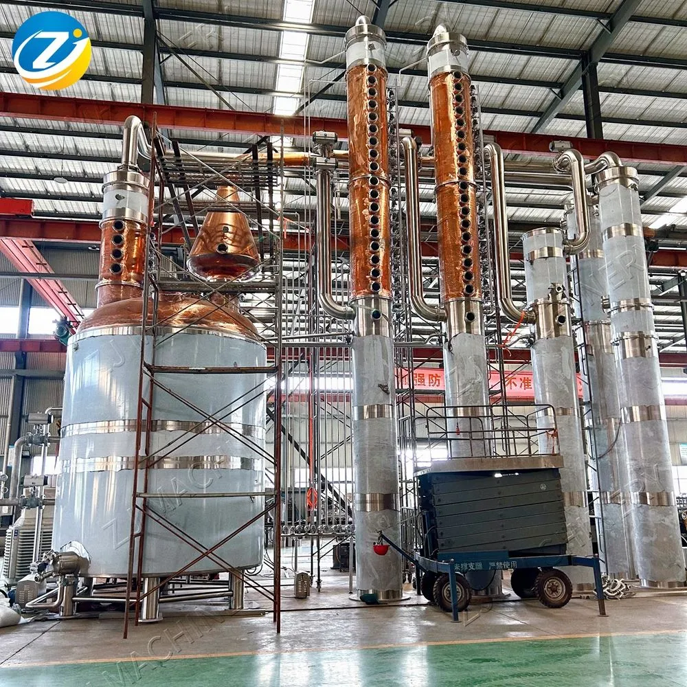 ZJ 20T Commercial Distiller Whisky Vodka Making Distillation Column Still Machine Pot Distill