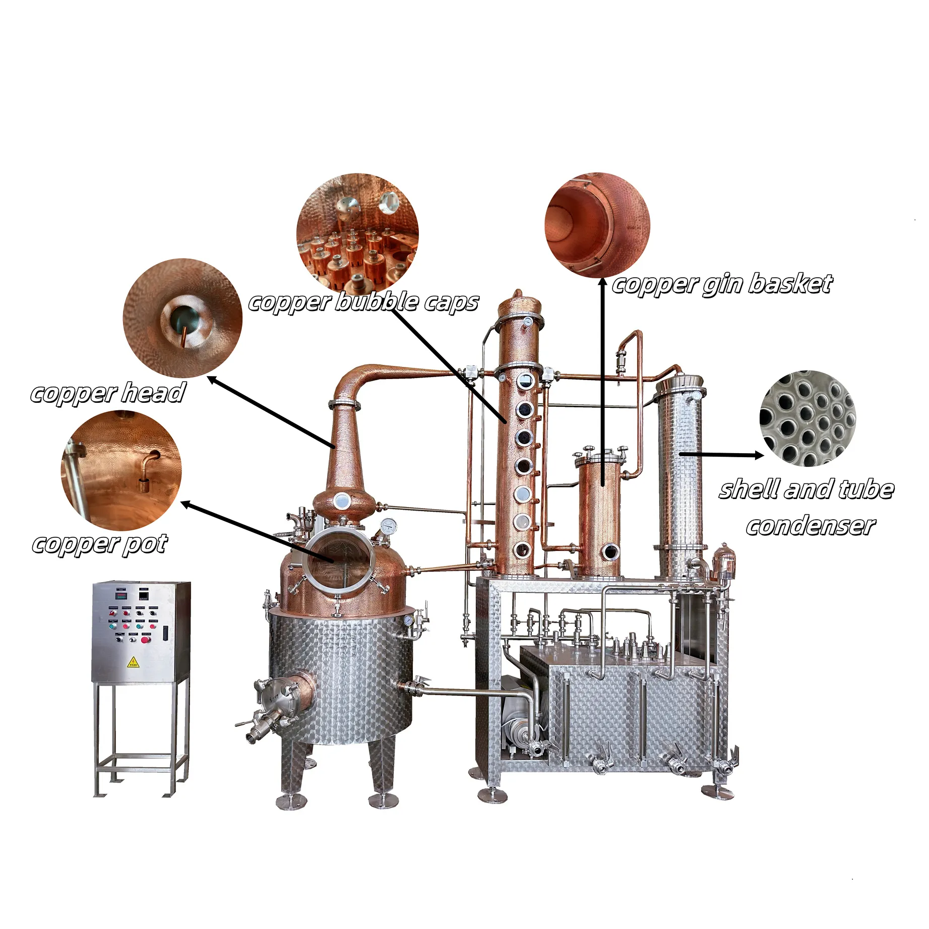 Main unit of ZJ Copper Craft Distiller