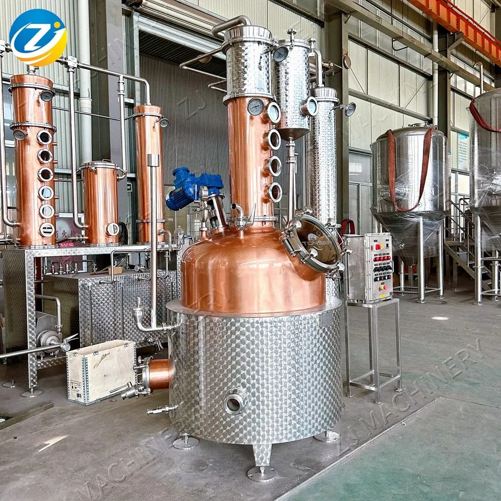 Copper Pot Distillation for Gin Still Alcohol Machine Column
