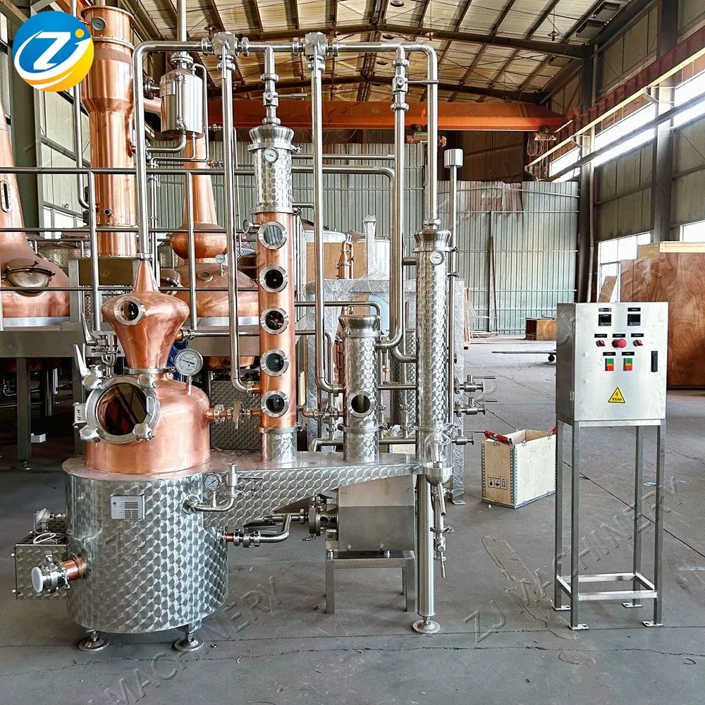ZJ Copper Pot Still Brandy Fruits Moonshine Distiller